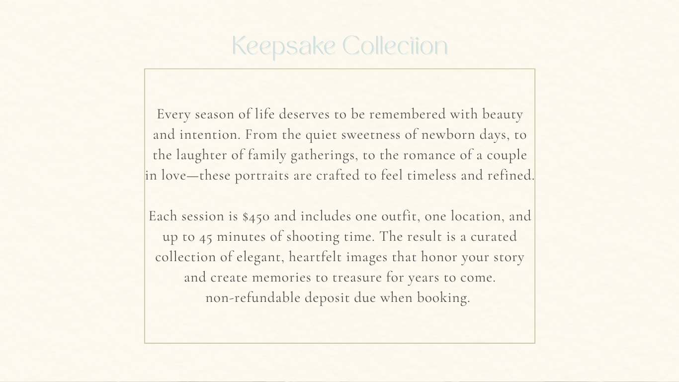 Keepsake portrait collection